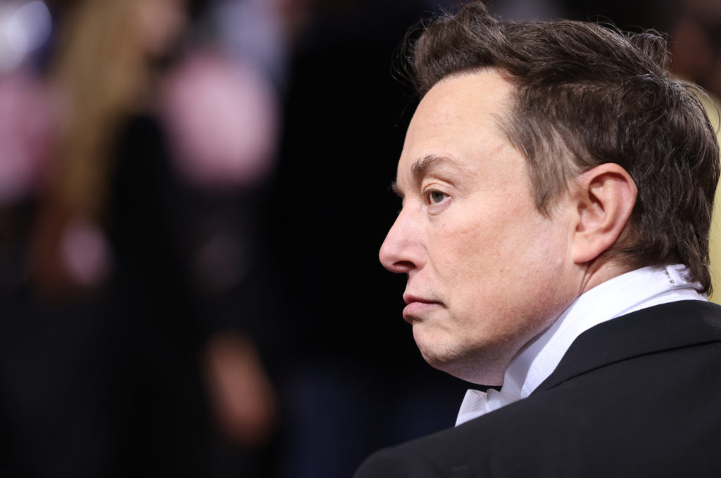 Elon Musk arrives at the In America: An Anthology of Fashion themed Met Gala at the Metropolitan Museum of Art in New York...